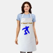 Ein Dessert-Dash-Weißer Apron Weiße Gurte Schürze (Getragen)