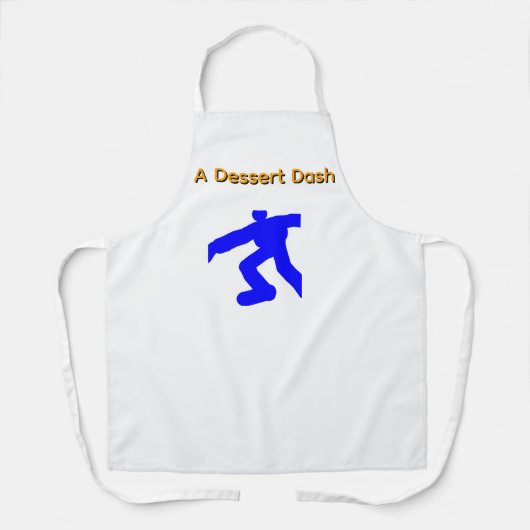Ein Dessert-Dash-Weißer Apron Weiße Gurte Schürze (Vorderseite)