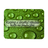 "Ein detaillierter Zeitplan" Motivation Affirmatio Magnet (Horizontal)