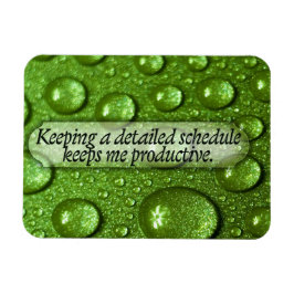 "Ein detaillierter Zeitplan" Motivation Affirmatio Magnet