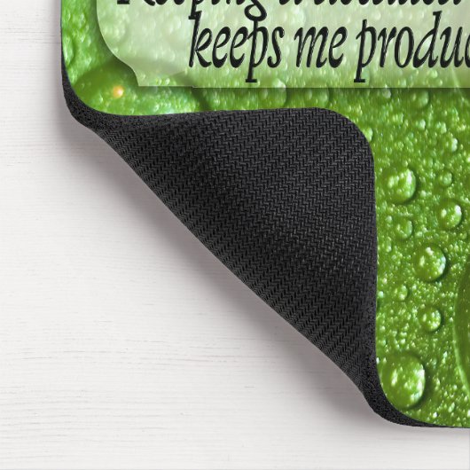 "Ein detaillierter Zeitplan" Motivation Affirmatio Mousepad (Ecke)