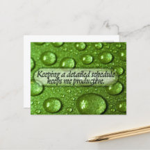 "Ein detaillierter Zeitplan" Motivation Affirmatio