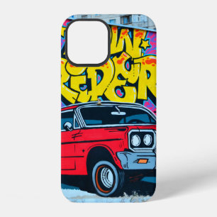 Ein detailliertes Bild einer Graffiti-Zeichnung. K iPhone 12 Hülle