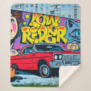 Ein detailliertes Bild von Graffiti zeichnend. Kon Sherpadecke