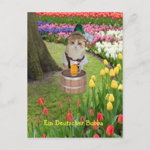 Ein Deutscher Bubba Postkarte