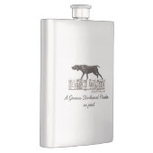 Ein deutscher Kurzzeiger Flachmann (Rechts)