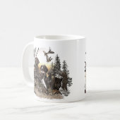 Ein deutscher Kurzzeiger Kaffeetasse (Vorderseite Links)
