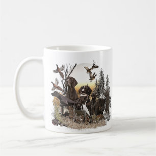 Ein deutscher Kurzzeiger Kaffeetasse