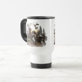 Ein deutscher Kurzzeiger Reisebecher (Vorderseite Links)