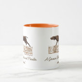 Ein deutscher Kurzzeiger Tasse (Zentrum)