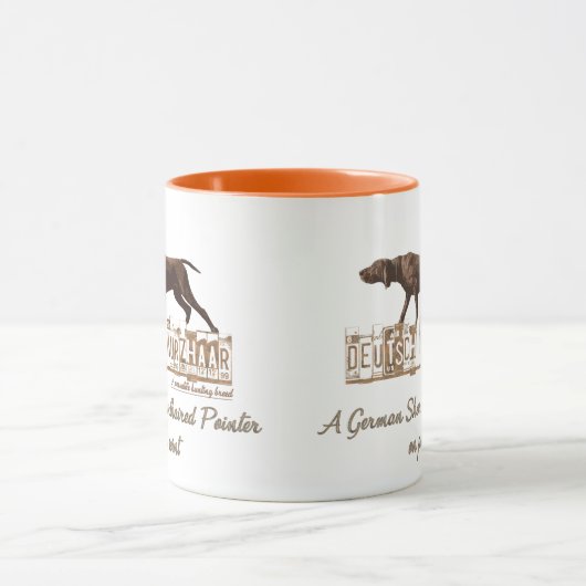 Ein deutscher Kurzzeiger Tasse (Zentrum)