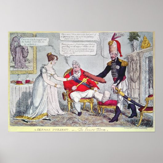 Ein deutsches Geschenk für das Ochsen des Löwen Poster (Vorne)