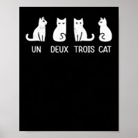 Ein Deux-Trois-Katzenposter