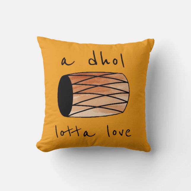"ein dhol Los Liebe" Kissen (Vorderseite)