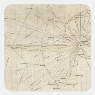 Ein Diagramm der Vereinigten Staaten Quadratischer Aufkleber