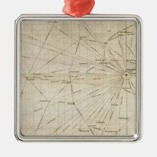 Ein Diagramm der Vereinigten Staaten Silbernes Ornament