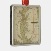 Ein Diagramm des Chesapeakes und der Silbernes Ornament (Rechts)