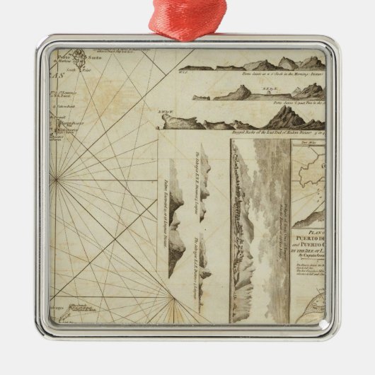 Ein Diagramm des Maderas und der Kanarischen Silbernes Ornament (Vorne)