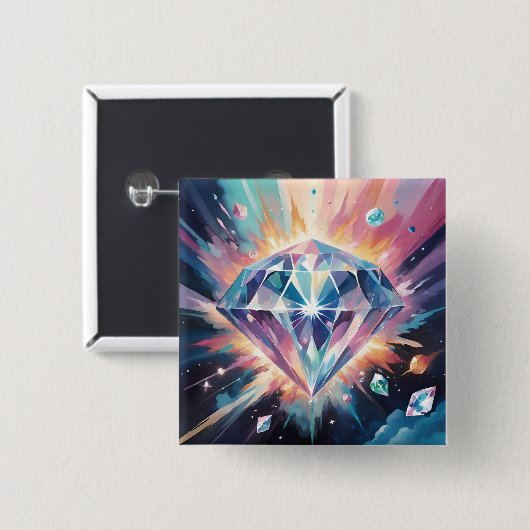 Ein Diamant im All Button (Vorne & Hinten)
