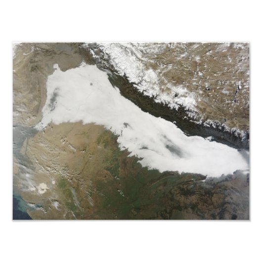 Ein dicker Ufer niedriger Wolken Fotodruck (Vorne)