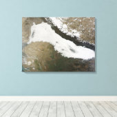 Ein dicker Ufer niedriger Wolken Leinwanddruck (Insitu (Holzboden))