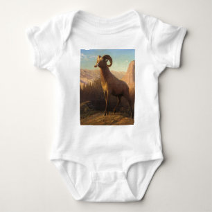 ein Dickhornschaf, Bierstadt Albert Baby Strampler