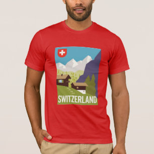 Ein Die Schweiz-Reise-Plakat T-Shirt