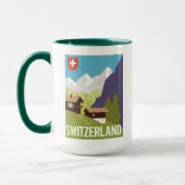 Ein Die Schweiz-Reise-Plakat Tasse (Links)