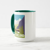 Ein Die Schweiz-Reise-Plakat Tasse (Vorderseite Links)