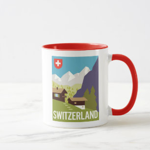 Ein Die Schweiz-Reise-Plakat Tasse