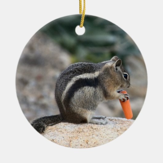 "Ein Dieb und seine Beute!" Keramik Ornament (Vorne)