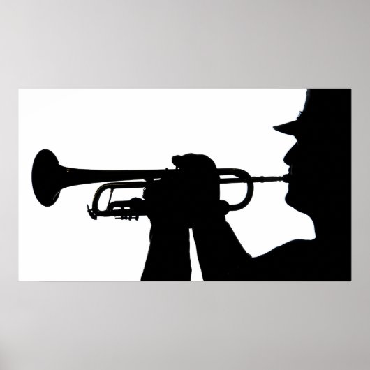 Ein Dienstmitglied spielt eine Melodie Poster (Vorne)