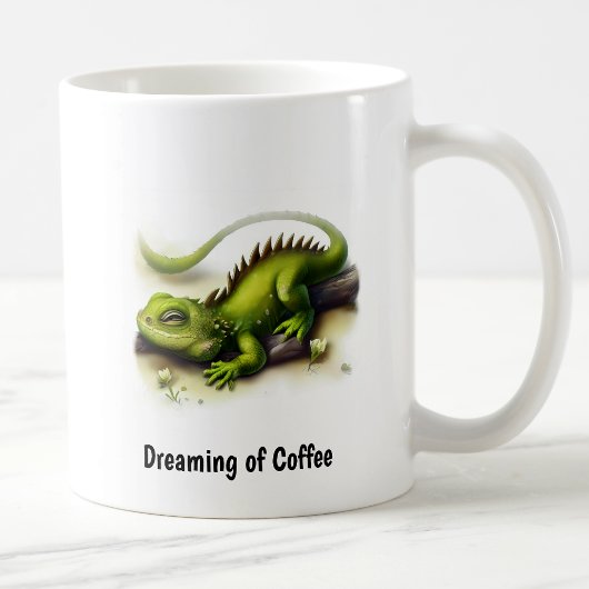 Ein digitales Bild einer Niedlichen Iguana Kaffeetasse