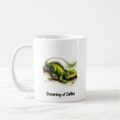 Ein digitales Bild einer Niedlichen Iguana Kaffeetasse (Links)