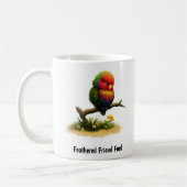 Ein digitales Bild eines Berges Apo Lorikeet Kaffeetasse (Links)