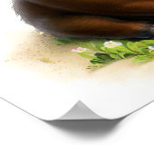 Ein digitales Bild eines jungen Niedlichen Warthog Poster (Ecke)