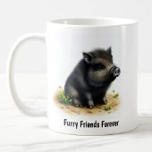 Ein digitales Bild eines Niedlichen Bauernhogs Kaffeetasse