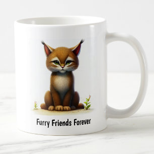 Ein digitales Bild eines Niedlichen Bobcat Kaffeetasse