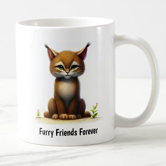 Ein digitales Bild eines Niedlichen Bobcat Kaffeetasse