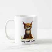 Ein digitales Bild eines Niedlichen Bobcat Kaffeetasse (Links)