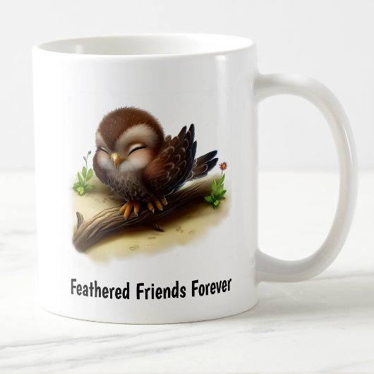Ein digitales Bild eines Niedlichen Hawks Kaffeetasse