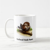 Ein digitales Bild eines Niedlichen Hawks Kaffeetasse (Links)