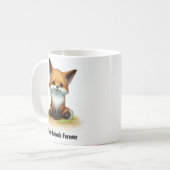 Ein digitales Bild eines Niedlichen Inselfochs Kaffeetasse (Vorderseite Links)