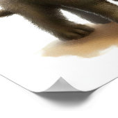 Ein digitales Bild eines Niedlichen irischen Wolfh Poster (Ecke)