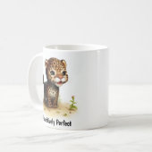 Ein digitales Bild eines Niedlichen Jaguars Kaffeetasse (Vorderseite Links)