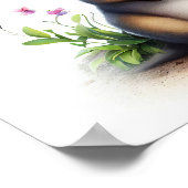 Ein digitales Bild eines Niedlichen Kangaroo Poster (Ecke)