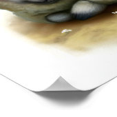 Ein digitales Bild eines Niedlichen Karakulschaf Poster (Ecke)