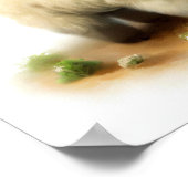 Ein digitales Bild eines Niedlichen Karakulschaf Poster (Ecke)