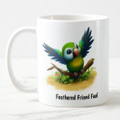 Ein digitales Bild eines Niedlichen Maskenbildchen Kaffeetasse