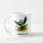 Ein digitales Bild eines Niedlichen Maskenbildchen Kaffeetasse (Links)